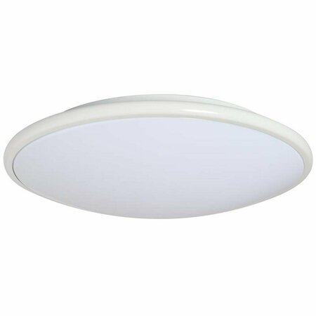 BRIGHTLIGHT 17 x 3.5 in. LED Ceiling Fixture Saucer - White BR2753304